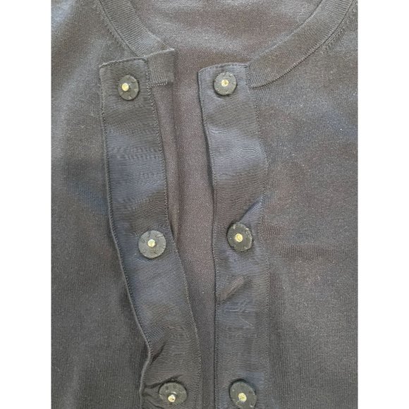 Boden Embellished Jewel Button Up Cardigan Size 2 Navy Blue Sweater - Picture 9 of 9